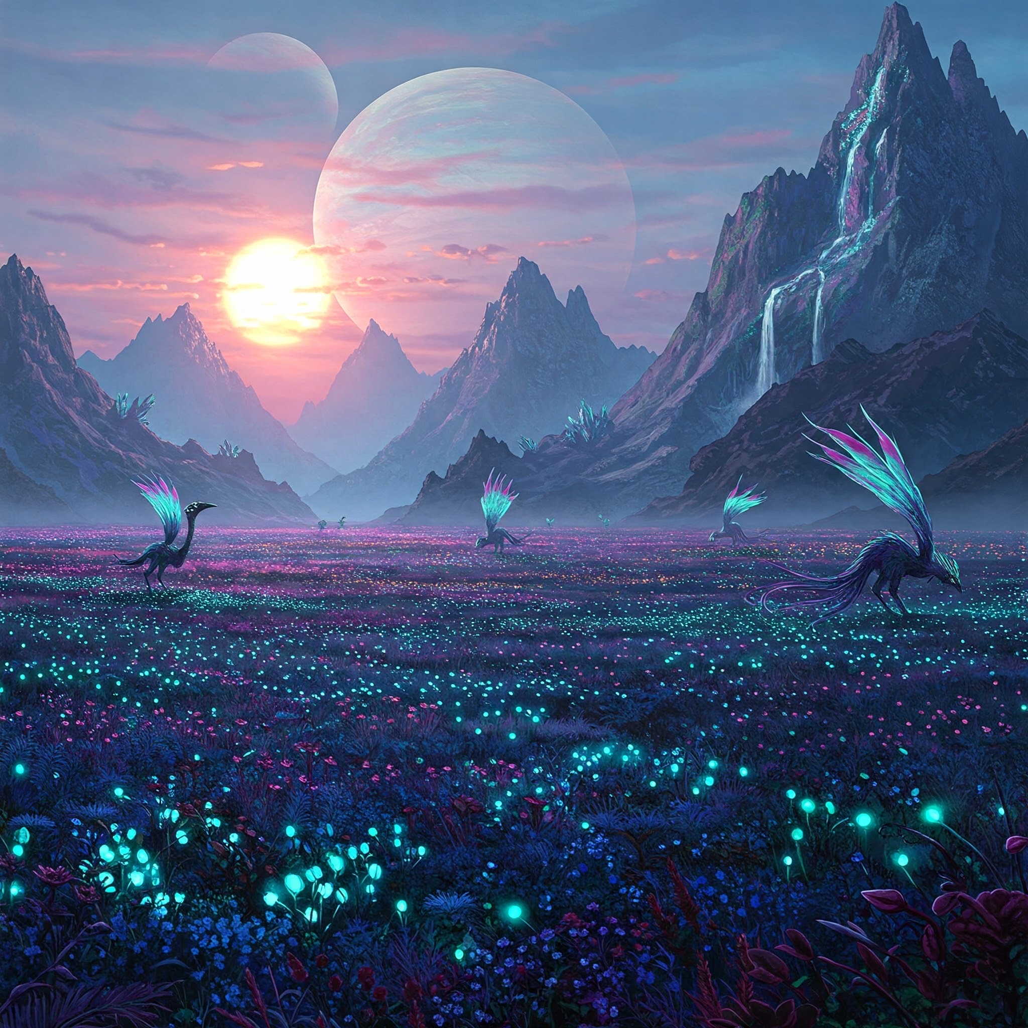 photo of Twilight Majesty Over an Enchanted Plain